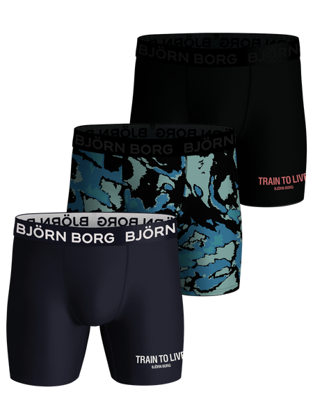Björn Borg Performance Boxer 3-pack Mehrfarbig, XL von björn borg