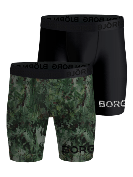Björn Borg Performance Boxer Long Leg 2-pack Mehrfarbig, L von björn borg