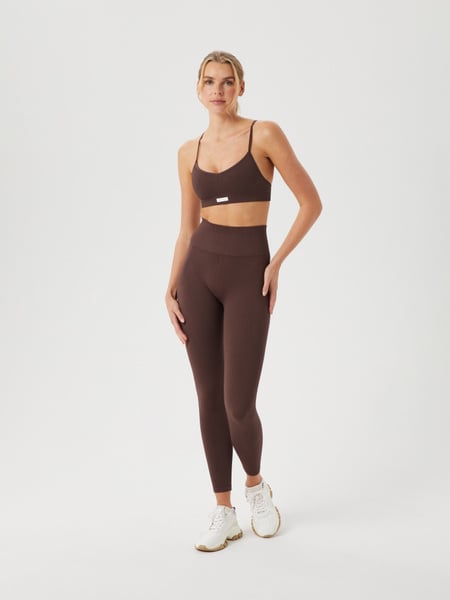 Björn Borg Studio Seamless Rib Tights Braun, S von björn borg