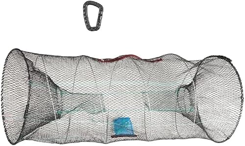 Köderfischreuse Fisch-Reuse von Jenzi Aalreuse Krebsreuse XXL 90x40x40cm Faltbar kleines Transportmaß + gratis Karabiner von blntackle76