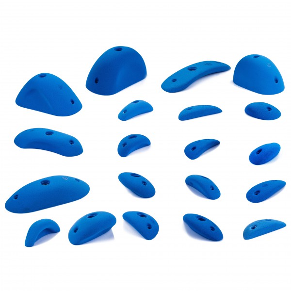 blue pill - Mixed All - Klettergriffe Gr XS-XL blau/weiß;rosa;schwarz;weiß/grau von blue pill
