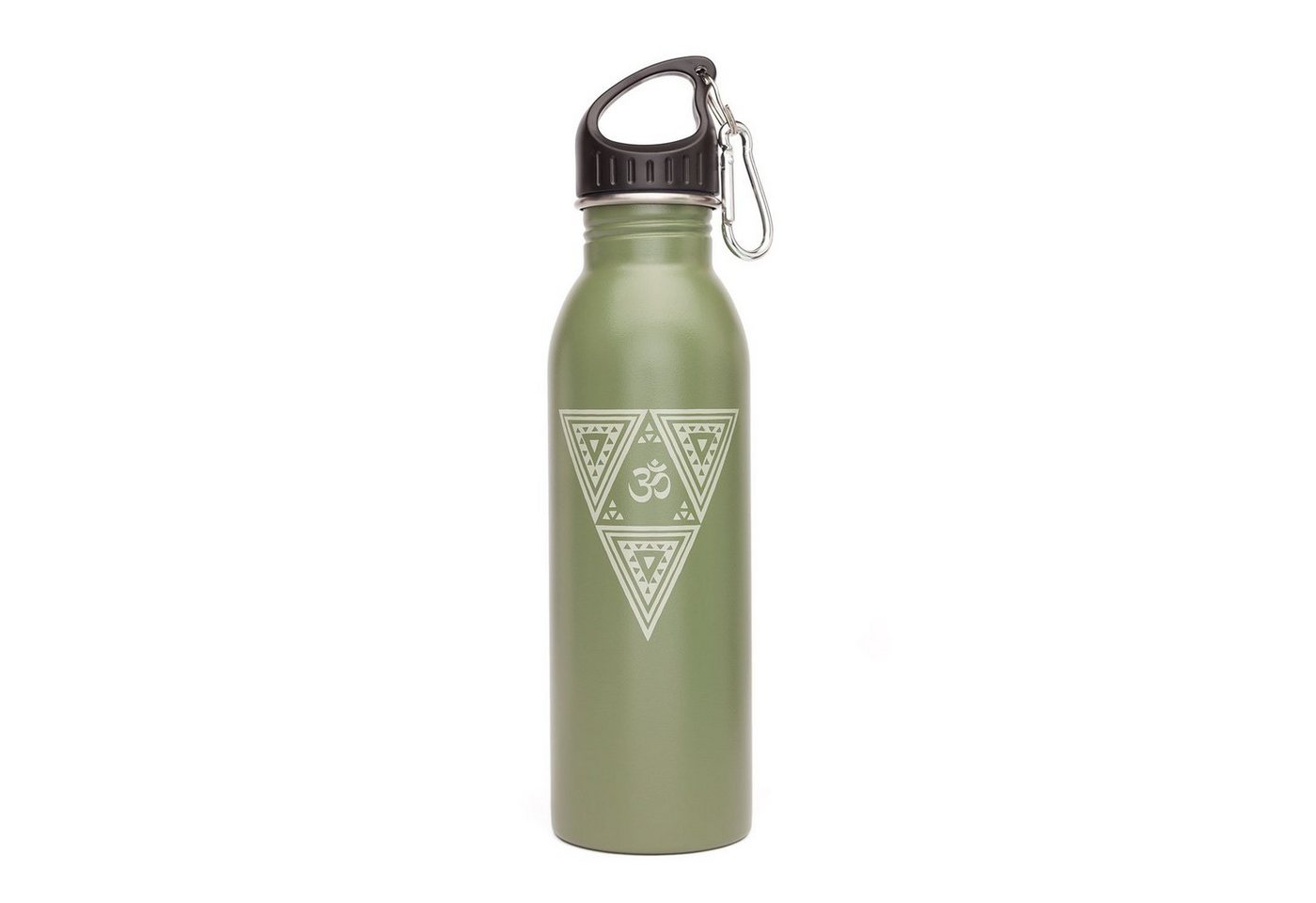 bodhi Trinkflasche Edelstahl-Trinkflasche, 700 ml, unifarben mit Print OM Triangle von bodhi