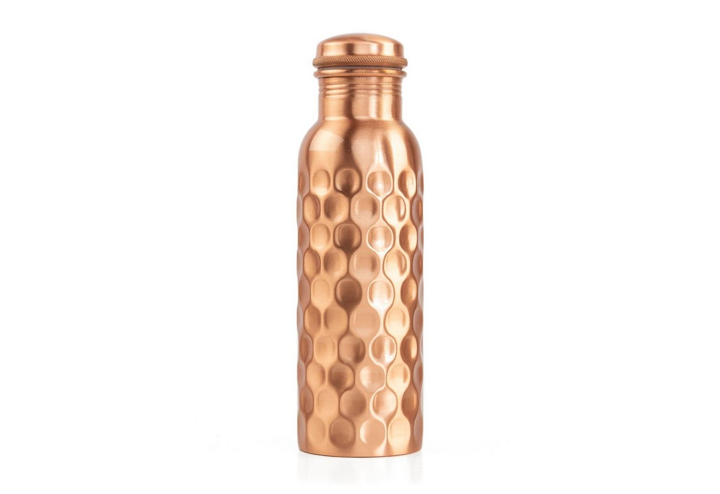 bodhi Trinkflasche Kupferflasche, 800 ml Diamant-Design, gehämmert von bodhi