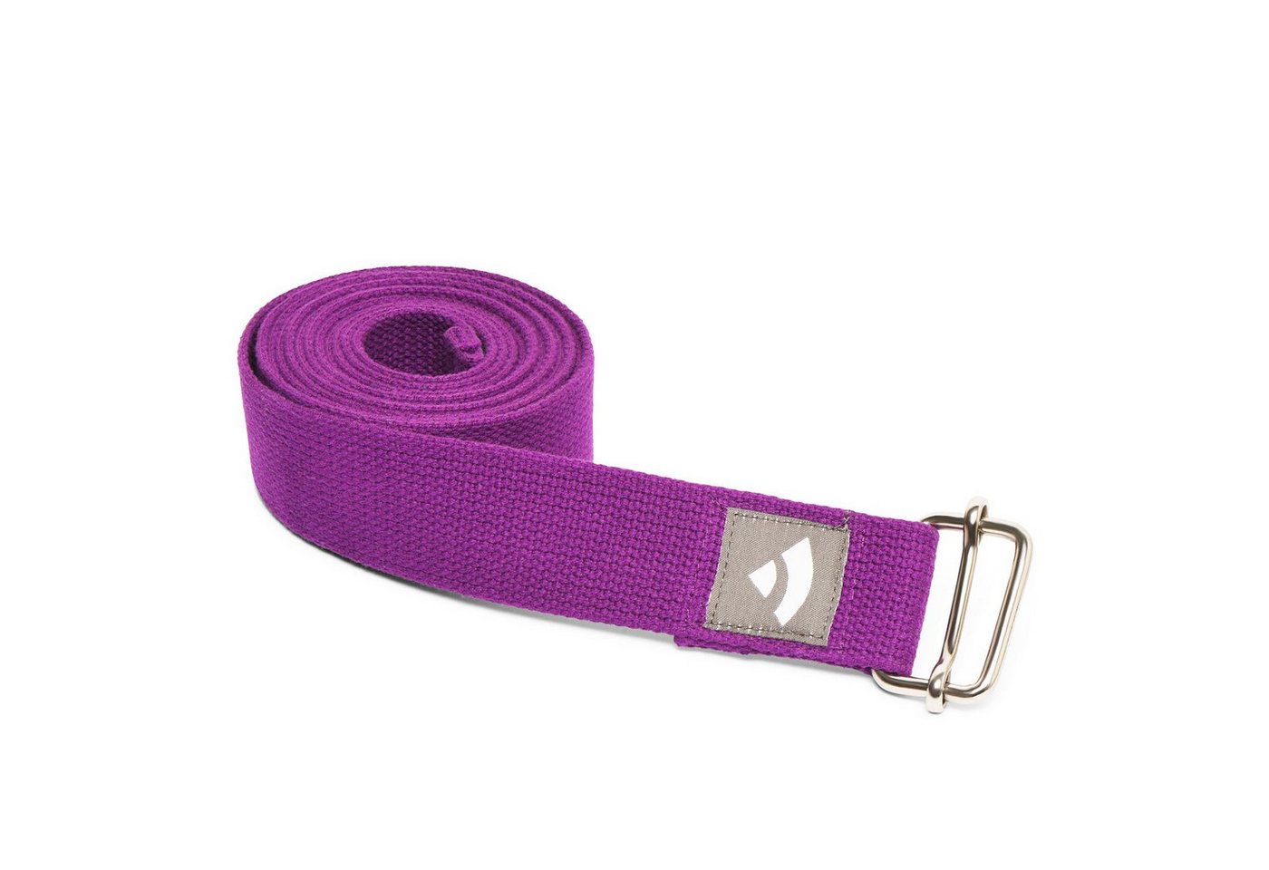 bodhi Yogamatte Yogagurt mit Schiebeschnalle ASANA BELT 2,5m, Metall lila von bodhi