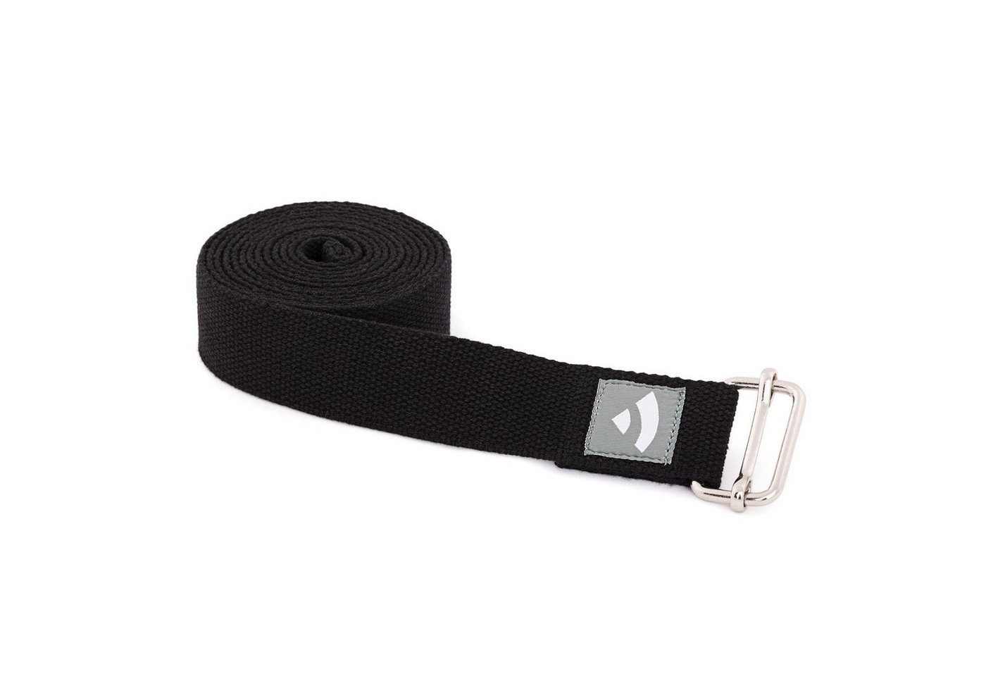 bodhi Yogamatte Yogagurt mit Schiebeschnalle ASANA BELT 2,5m, Metall schwarz von bodhi