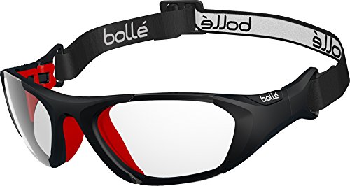 Bollé Kinder Baller Sonnenbrille, Black/Red Strap, Medium von bollé