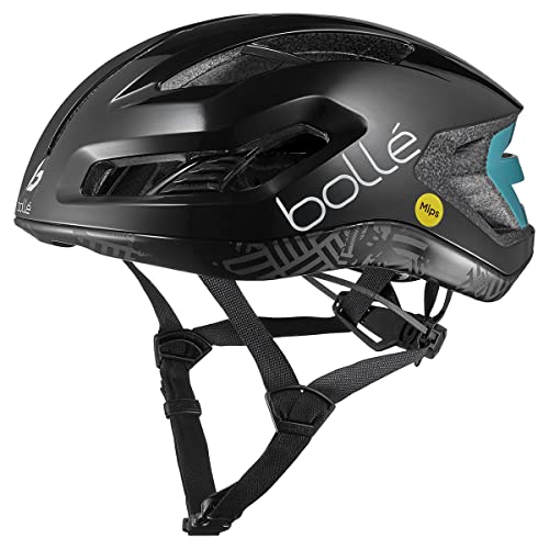 Bolle Unisex – Erwachsene Avio MIPS Fahrradhelm, Black GLAZ Shiny, M von bollé