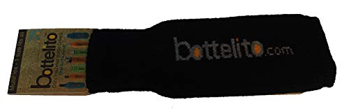 bottelito Flaschenwärmer – Flaschensocke – Flaschenstrumpf – Flaschenschutz, schwarz von bottelito