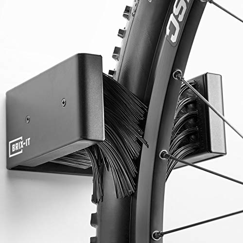 brix-it Fahrrad Wandhalterung Fahrradhalter für alle Reifenbreiten MTB Rennrad etc (1 Stück) von brix-it