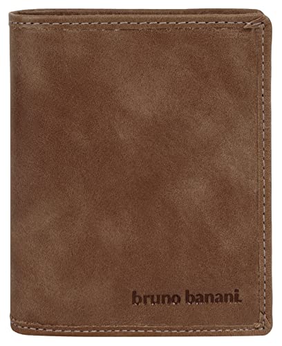 bruno banani Geldbörse Echt Leder Cognac Herren, Damen - 021760 von bruno banani
