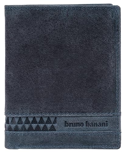 bruno banani Geldbörse Echt Leder blau Herren, Damen - 021755 von bruno banani