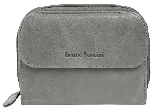 bruno banani Geldbörse Echt Leder grau Damen - 021752 von bruno banani