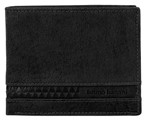 bruno banani Geldbörse Echt Leder schwarz Herren - 021756 von bruno banani