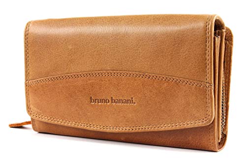 bruno banani Lavato Wallet with Flap Cognac von bruno banani