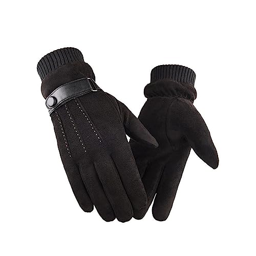 budiniao 1 Paar Lints Mann Winter Herbst Handschuh tragbar stilvoll Thermisch freie Größe warm halten Radfahren Snowboard Handschuhe Kleidung, Schwarz von budiniao