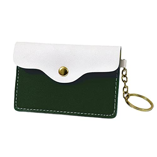 budiniao Frauen Brieftasche Leder Kreditkarte Schlüssel Aufbewahrungstasche Tragbare Schule Date Shop Schlüsselanhänger Geldbörse Tasche Weibliche Mädchen, Grün von budiniao