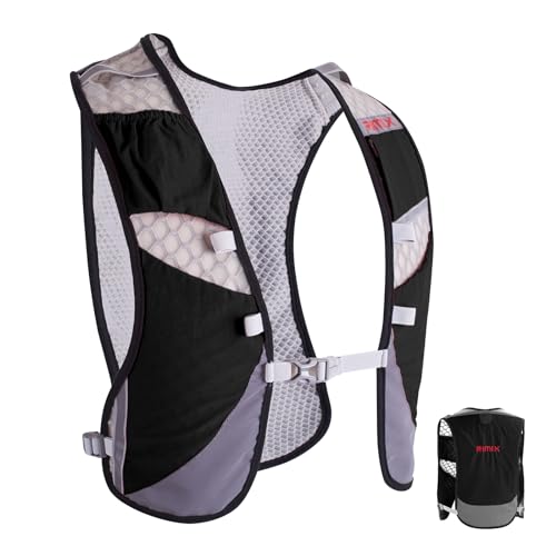 Trailrunning Rucksack 5L,Ultraleicht Laufrucksack Laufweste,Trinkrucksack Laufen,Hydration Pack Fahrradrucksack Für Draußen Sport (schwarz) von buffup