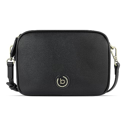 bugatti Passione Handtasche Damen Klein - Kunstleder-Tasche, kleine Umhängetasche, schwarz von bugatti