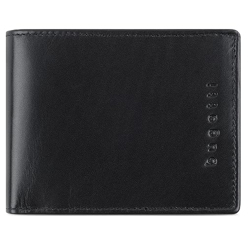bugatti Romano Herren Geldbörse mit RFID Schutz aus echtem Leder – Querformat, schwarz von bugatti