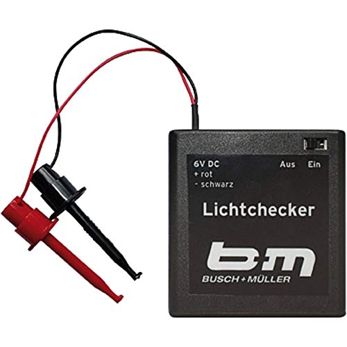 BUSCH+MÜLLER Kontrollgerät Lichtchecker Light Light schwarz +Flicken von busch+müller