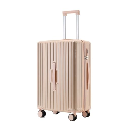 caoxinlei Koffer 20-Zoll-Multifunktions-Passwort 24-Trolley-Koffer for Männer und Frauen, Leichter Koffer, frischer Koffer Suitcase (Color : Pink, Size : 26in) von caoxinlei