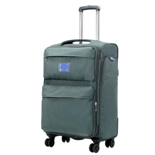 caoxinlei Koffer Ultraleichter Oxford-Stoffkoffer, Universal-Rollentrolley, Boarding-Koffer, Canvas-Passwortkoffer Suitcase (Color : Green, Size : 26IN) von caoxinlei