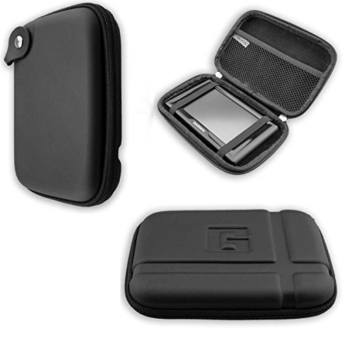 caseroxx GPS-Tasche für Garmin zümo© 396 LMT-S, (GPS-Tasche mit Reissverschluss und Gummizug in schwarz) von caseroxx