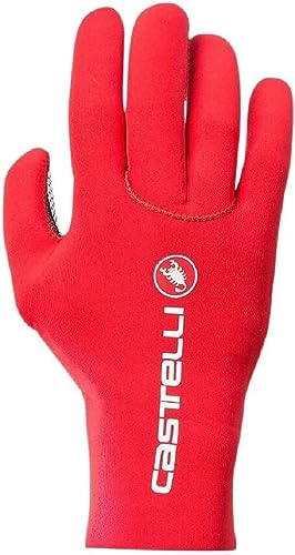 Castelli 4517524 DILUVIO C GLOVE Sports gloves Unisex RED S/M von CASTELLI