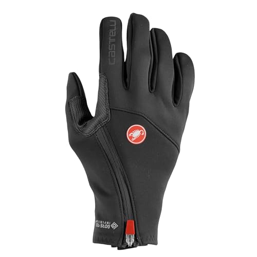 Castelli 4520533 MORTIROLO Glove Cycling Gloves Men's Light Black S von CASTELLI