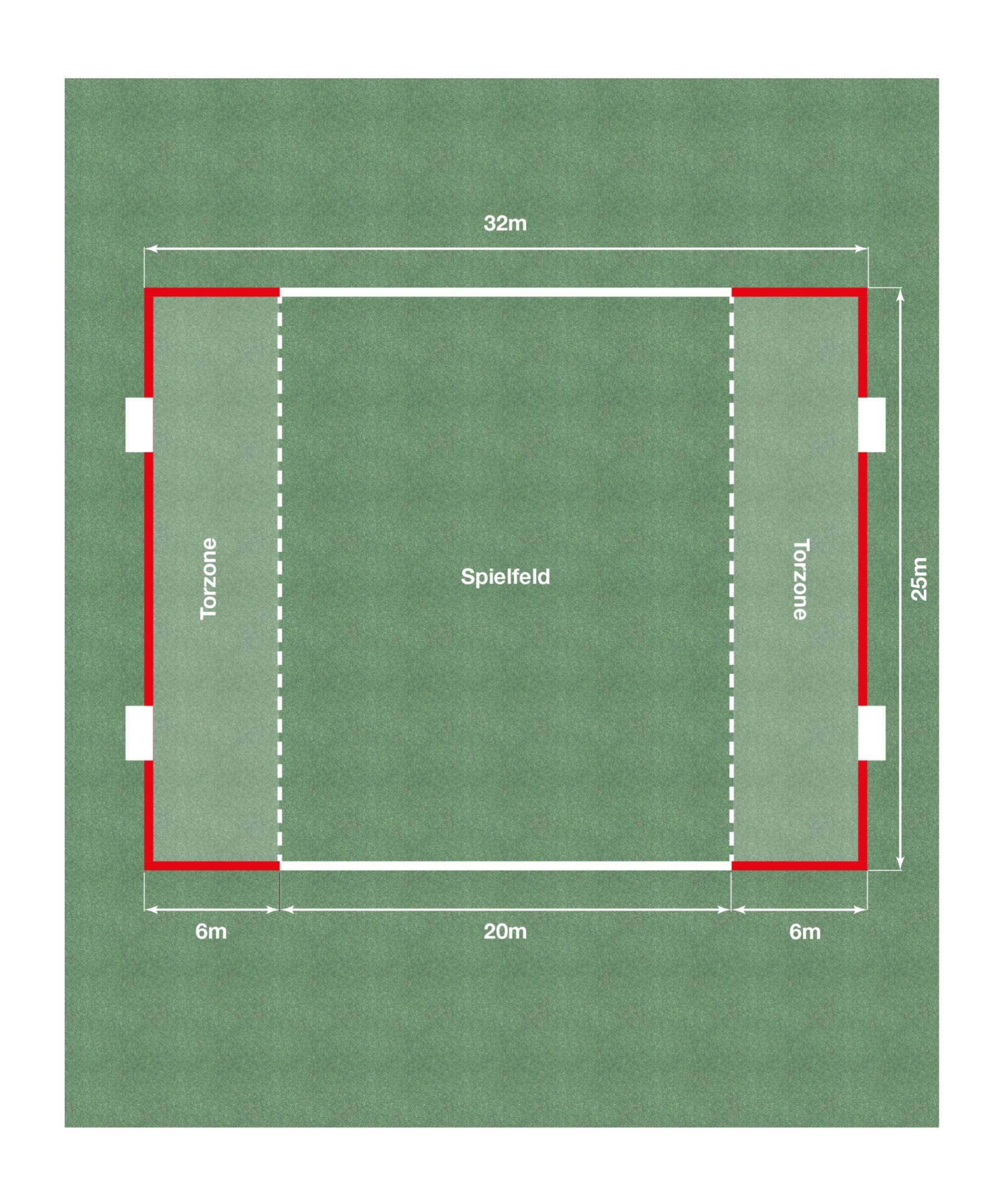 Cawila ACADEMY Spielfeldmarkierung 32x25m | Rot-Weiss | FUNINO Markierungsgurte von cawila