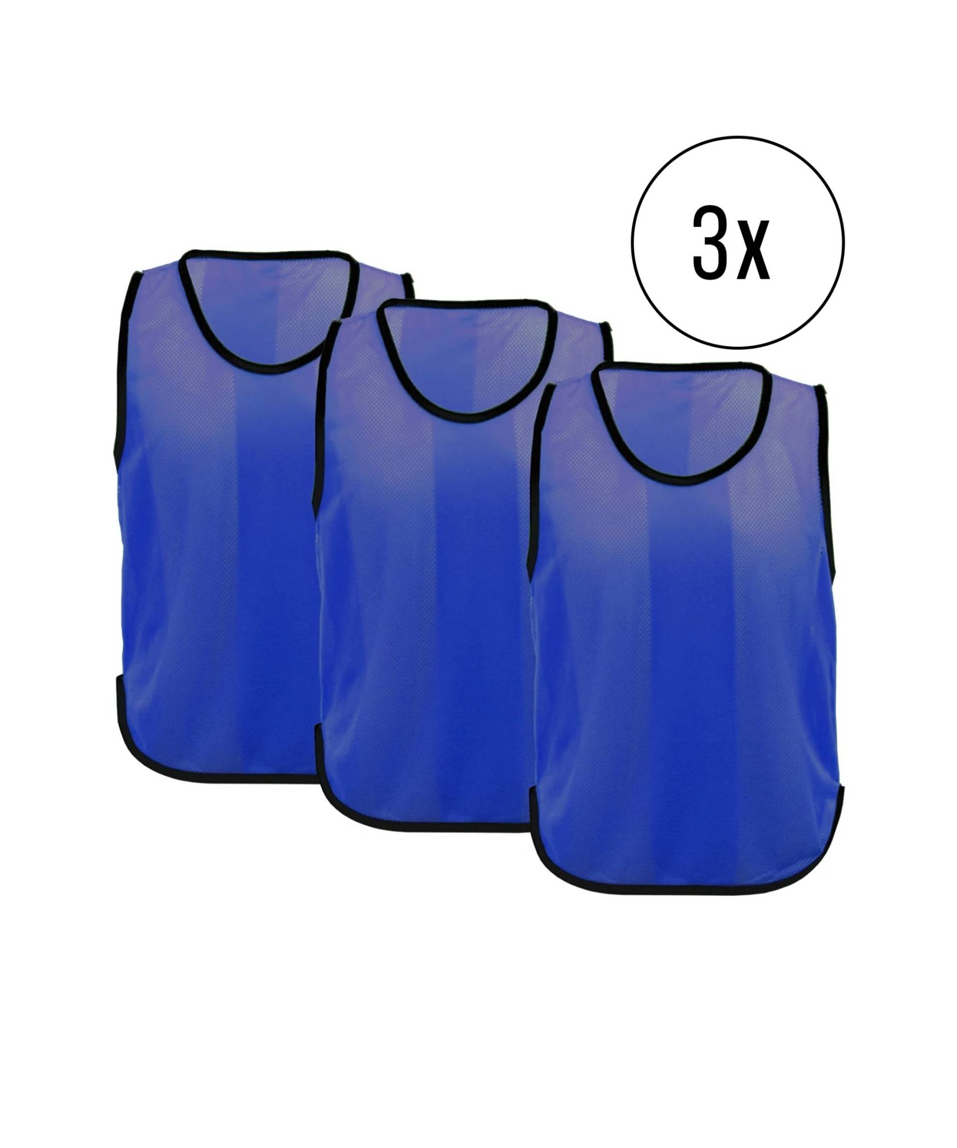 Cawila Trainingsleibchen UNI 3er Set Blau | Kennzeichnungshemden von cawila
