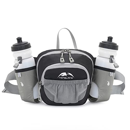 Bauchtasche Gürteltasche für Damen und Herren Hüfttasche Wasserdicht mit Flaschenhalter Doggy Bag für Outdoor Sport von chebofun
