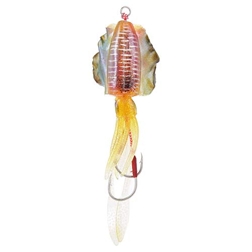 ●Geschenk für Weihnachten●chengong Tintenfisch-Angelköder, Soft Luminous Fishing Tackle 15,3 cm / 60 g Octopus-Angelköder, gefälschter Angelköder, zum Angeln von Meer/Süßwasser(3#) von chengong