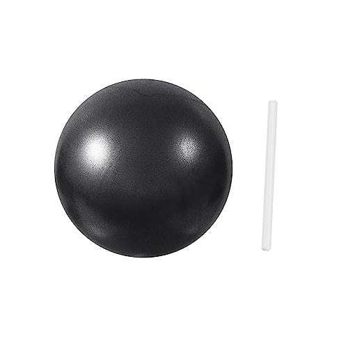 chiwanji Kleiner Pilates-Ball, Kernball, verdickter Anti-Burst-Yoga-Ball, Trainingsball zum Trainieren, Fitness, Dehnen, Gleichgewicht, Schwarz von chiwanji