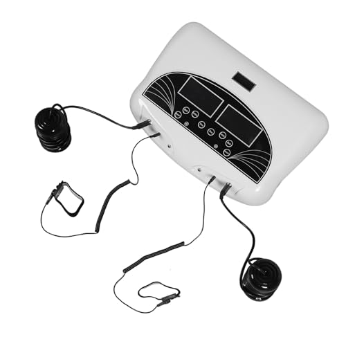 ciciglow Detox-Fußbadmaschine, Ionen-Detox-Fußbadreiniger, Zeitverstellbar, 5 Modi mit 2 Armbändern, 2 Gürteln, Fuß-Detox-Spa für den Heimgebrauch (EU-Stecker 220V) von ciciglow