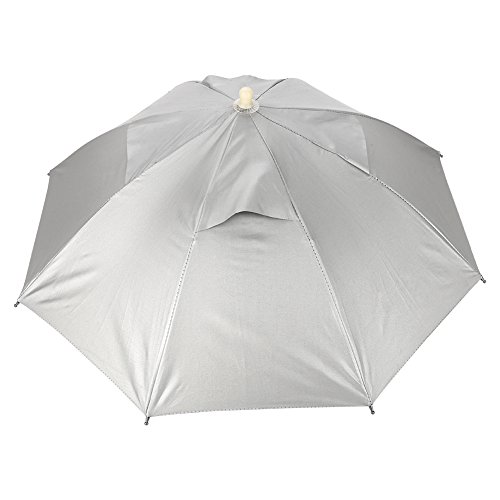 cigemay Robuster Kopfschirm, Sonnenschirmhüte Sonnenschirmhut Hut Regenschirm Unbrella Hut Outdoor Fischangeln Regenschirme von cigemay