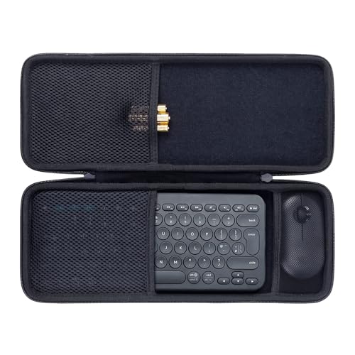 co2CREA Hart case Tasche für Logitech K380 /Pebble Keys 2 K380s Kabellose Bluetooth-Tastatur Pebble Mouse M350 /M350S Maus Combo(Nur Hülle, Enthält kein Logitech Pebble 2 Combo) von co2CREA