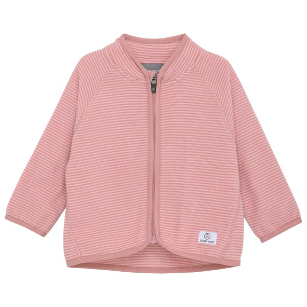 Color Kids - Baby Fleece Jacket Striped - Fleecejacke Gr 104;74;80;86;92;98 blau;rosa von color kids