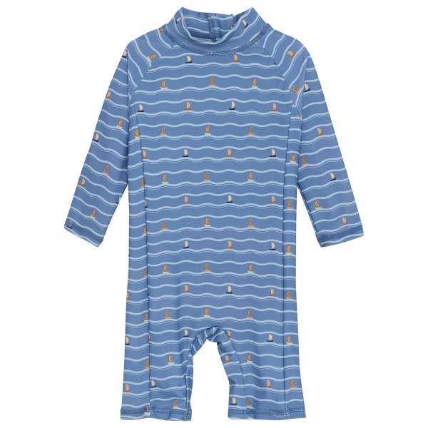Color Kids - Baby Suit L/S AOP - Lycra Gr 80 blau von color kids