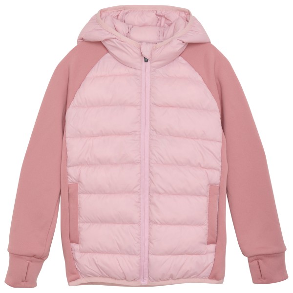 Color Kids - Kid's Hybrid Fleece Jacket with Hood - Kunstfaserjacke Gr 110;116;122;128;134;140;152;164;176;92;98 blau;rosa von color kids