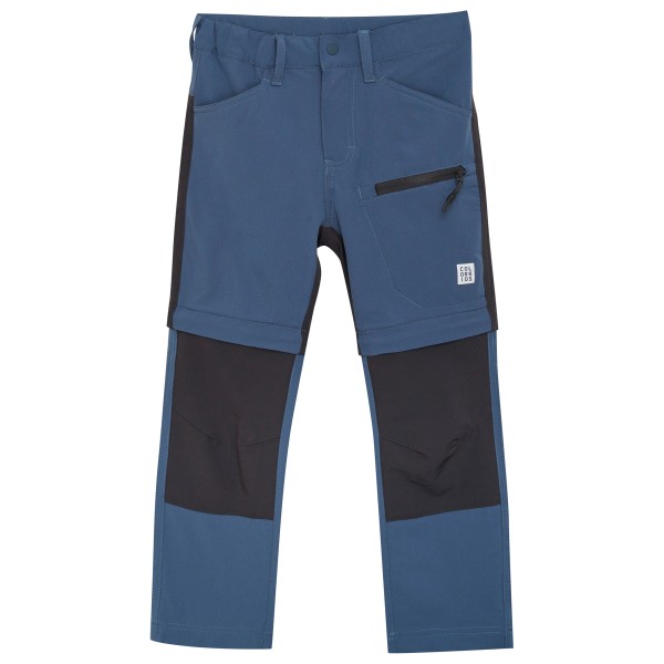 Color Kids - Kid's Pants Stretch with Zip Off Junior Style - Zip-Off-Hose Gr 140 blau von color kids