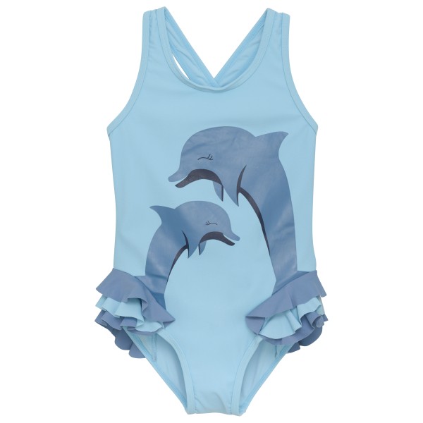 Color Kids - Kid's Swimsuit with Application - Badeanzug Gr 104;110;116;122;128;134;140;152;92;98 blau;lila;rot von color kids