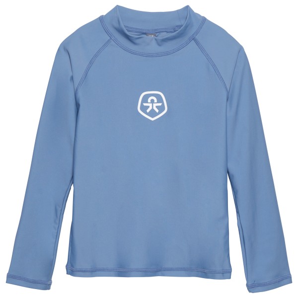 Color Kids - Kid's T-Shirt L/S Solid - Lycra Gr 104;110;116;122;128;134;140;152;164;92;98 blau;lila von color kids