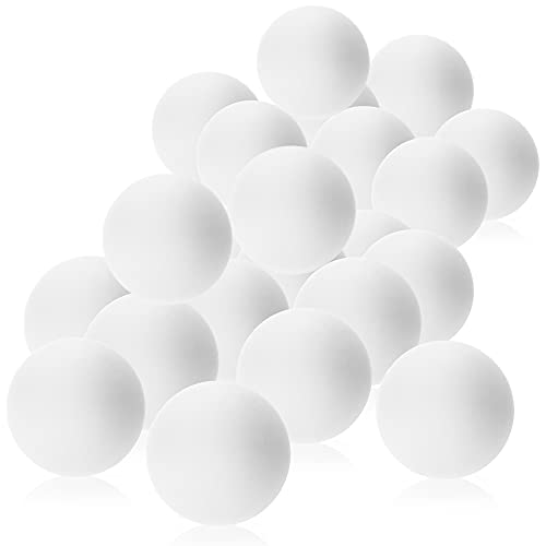 com-four® 24x Tischtennisball, weiße Tischtennisbälle in Standardgröße, Spielbälle für Ping-Pong, Beer-Pong & Table-Tennis, 40mm Trainingsbälle für Anfänger von com-four