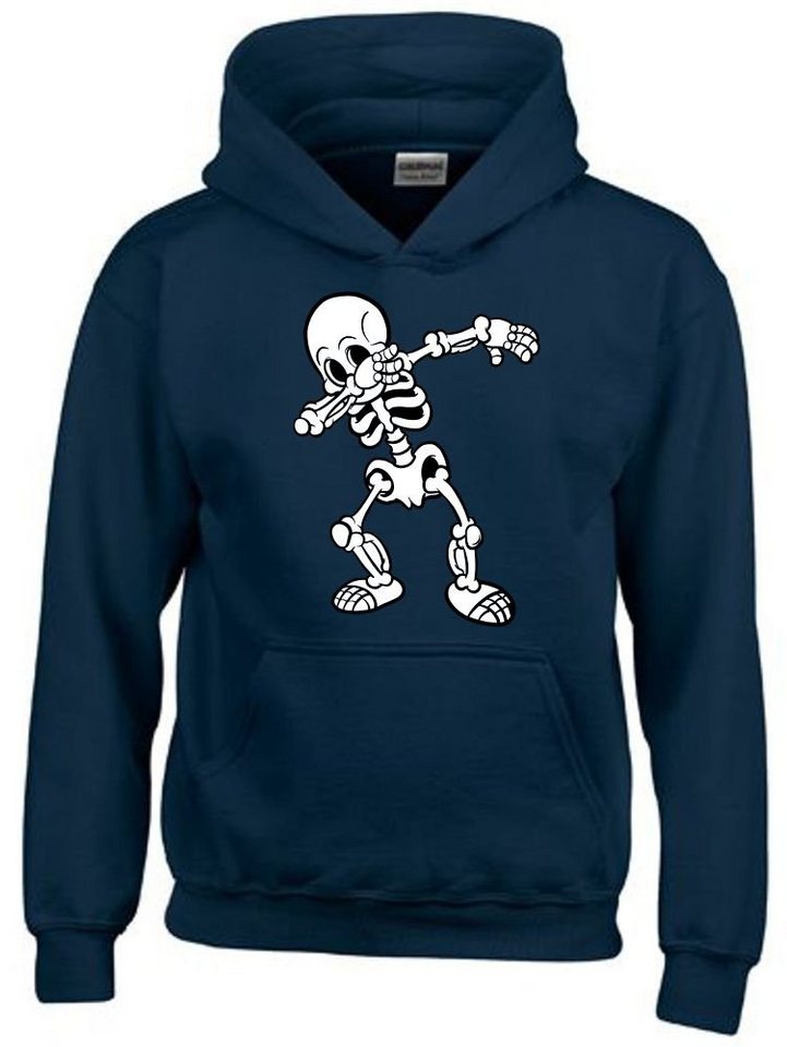 coole-fun-t-shirts Hoodie Dabbing Skelett Hoodie Sweatshirt mit Kapuze von coole-fun-t-shirts