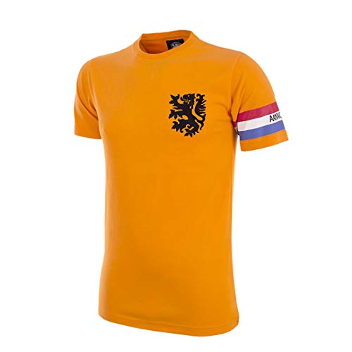 copa Herren Holland Captain T-Shirt mit Rundhalsausschnitt, Orange, L von copa