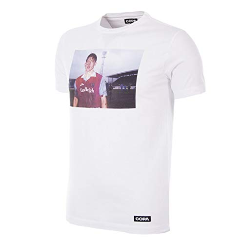 COPA Herren Homes of Football Burnley T-Shirt Rundhalsausschnitt, weiß, M von COPA