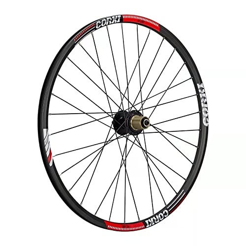 Corki Cycles Hinterrad 27.5 Zoll 584-19/8,9,10 Fach schwarz 6 Loch Speichen für Felgenbremse-Alufelge Aluminium für Mountainbike von corki