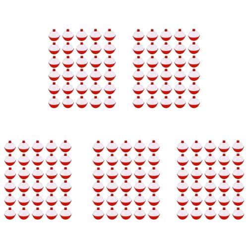 coserori 150 Stück Angeln Bobbers 1, Druck Knopf Schnappen Angeln Schweben Rot und Weiß, Angeln Schweben und Bobbers von coserori