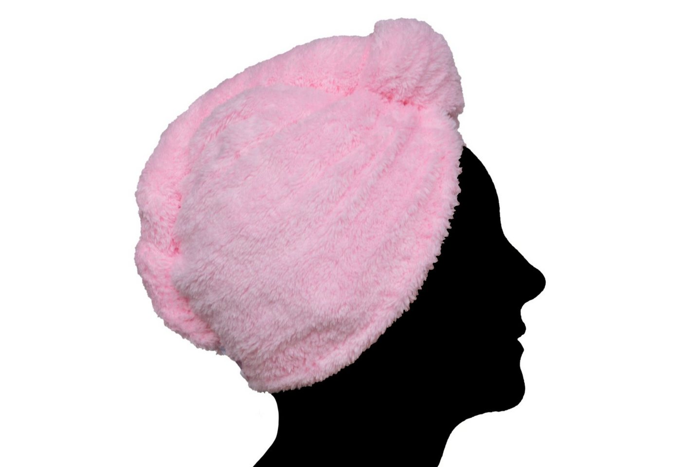 cosey Turban-Handtuch Mikrofaser Turban-Handtuch - Flauschiges Fleece Kopf-Handtuch, (1-St), 400 g/m² von cosey